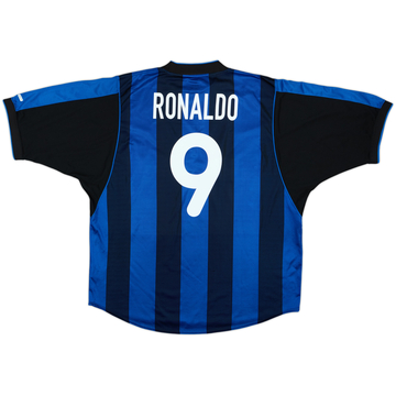 2000-01 Inter Milan Home Shirt Ronaldo #9 - 7/10 - (XXL)