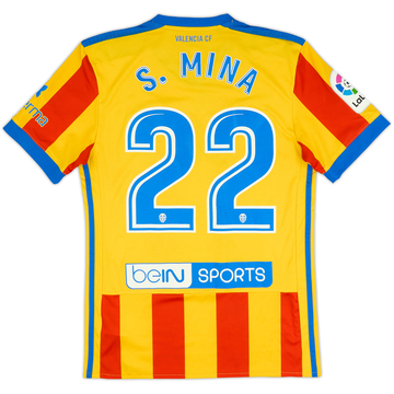 2017-18 Valencia Away Shirt S.Mina #22 - 6/10 - (S)