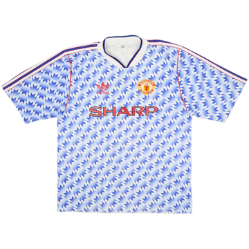 1990-92 Manchester United Away Shirt - 7/10 - (L)