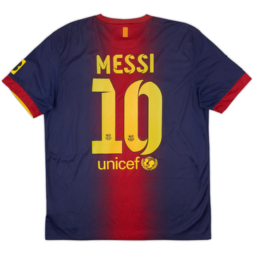 2012-13 Barcelona Camiseta de local Messi #10 - 7/10 - (L)