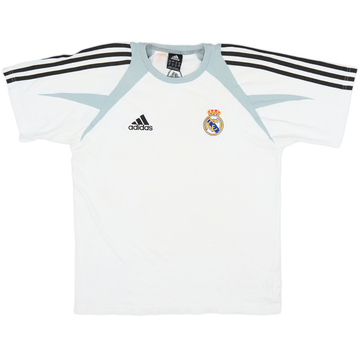 2004-05 Real Madrid adidas Cotton Tee - 7/10 - (L.Boys)