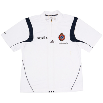 2005-06 Club Brugge adidas 1/4 Zip Polo Shirt - 7/10 - (L)