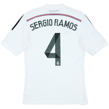 2014-15 Real Madrid Home Shirt Sergio Ramos #4 - 5/10 - (M)