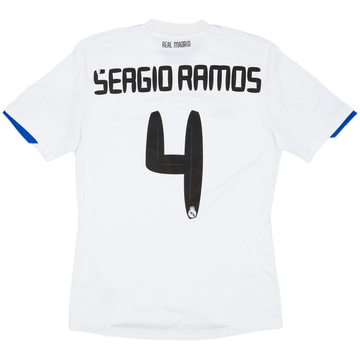 2010-11 Real Madrid Home Shirt Sergio Ramos #4 - 6/10 - (M)
