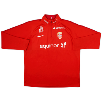 2018-19 Norway Player Issue Nike 1/4 Zip Drill Top #3 (K. Ajer) - 8/10 - (L)