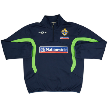 2007-09 Northern Ireland Umbro 1/4 Zip Drill Top - 8/10 - (L)