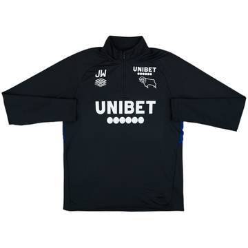 2018-19 Derby County Staff Issue Umbro Drill Top JW - 7/10 - (L)