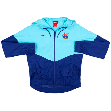 2017-18 Barcelona Nike Hooded Track Jacket - 8/10 - (S)