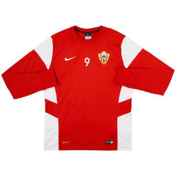 2014-15 Almeria Player Issue Nike Sweat Top #9 - 6/10 - (M)