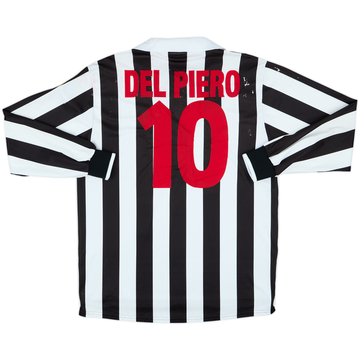 1998-99 Juventus Home L/S Shirt Del Piero #10 - 5/10 - (L)