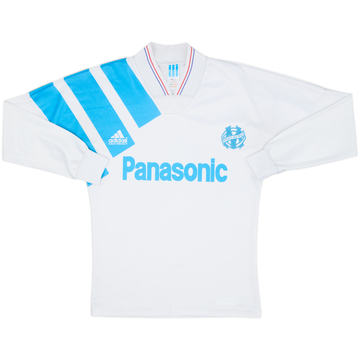 1992-93 Olympique Marseille Home L/S Shirt - 6/10 - (S)