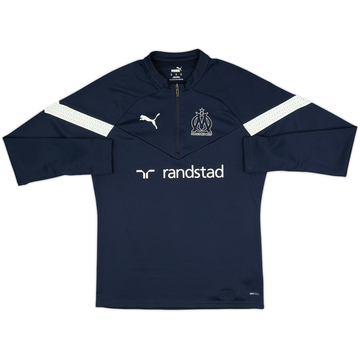 2022-23 Olympique Marseille Puma 1/4 Zip Drill Top - 8/10 - (M)
