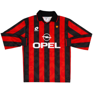 1994-95 AC Milan Home L/S Shirt - 9/10 - (S)