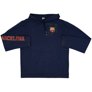 2008-09 Barcelona Nike Hooded Sweat Top - 7/10 - (L)