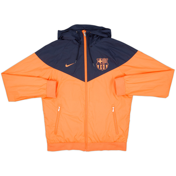2018-19 Barcelona Nike Hooded Rain Jacket - 7/10 - (S)