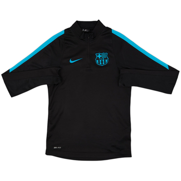 2015-16 Barcelona Nike 1/4 Zip Drill Top - 6/10 - (S)
