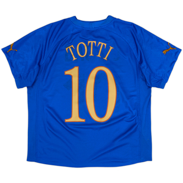 2004-06 Italy Home Shirt Totti #10 - 4/10 - (L)