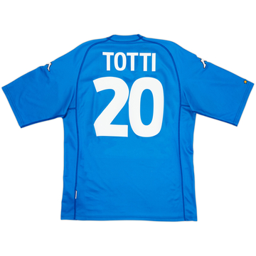 2000-01 Italy Basic Home Shirt Totti #20 - 7/10 - (XL)