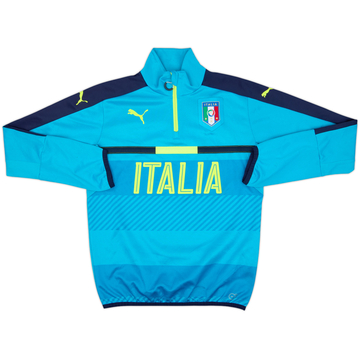 2016-17 Italy Puma 1/4 Zip Training Top - 8/10 - (S)