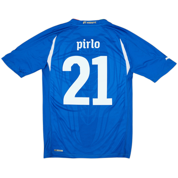 2010-12 Italy Authentic Home Shirt Pirlo #21 - 8/10 - (L)