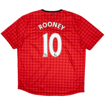 2012-13 Manchester United Home Shirt Rooney #10 - 5/10 - (XXL)