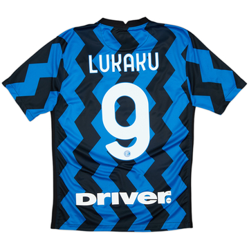 2020-21 Inter Milan Home Shirt Lukaku #9 - 9/10 - (S)