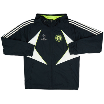 2007-08 Chelsea adidas CL Hooded Track Jacket - 8/10 - (L)