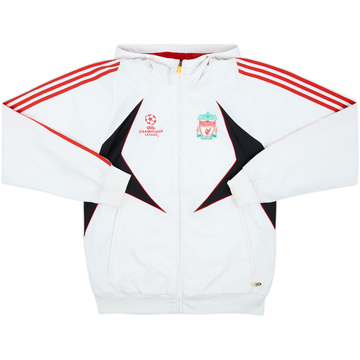 2007-08 Liverpool adidas Hooded Rain Jacket - 4/10 - (L)