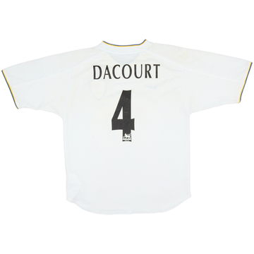 2000-02 Leeds United Home Shirt Dacourt #4 - 4/10 - (S)