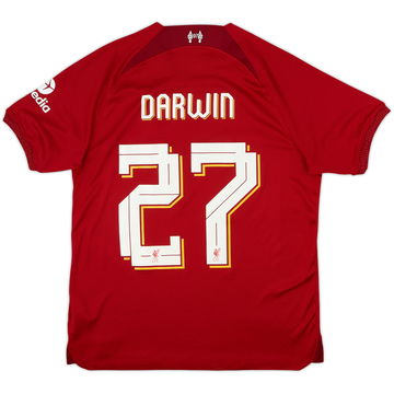 2022-23 Liverpool Home Shirt Darwin #27 - 9/10 - (M)