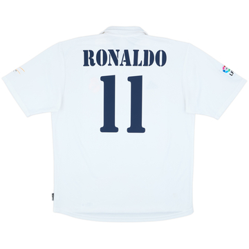 2002-03 Real Madrid Centenary Home Shirt Ronaldo #11 - 8/10 - (XL)