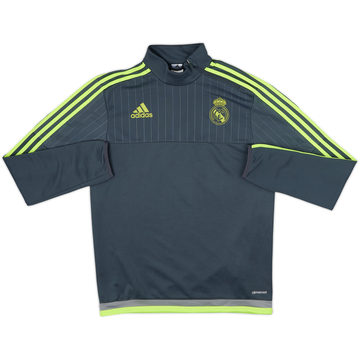 2015-16 Real Madrid adidas 1/4 Zip Training Top - 8/10 - (S)