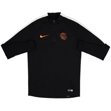 2016-17 Paris Saint-Germain Nike 1/4 Zip Drill Top - 6/10 - (S)