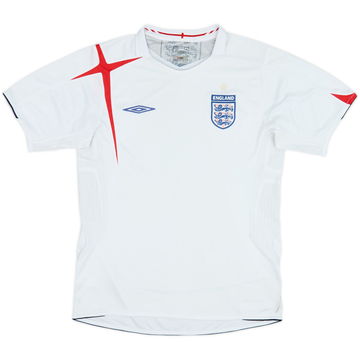 2005-07 England Home Shirt - 5/10 - (M)