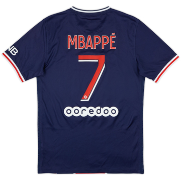 2020-21 Paris Saint-Germain Home Shirt Mbappe #7 - 8/10 - (S)