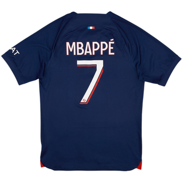 2023-24 Paris Saint-Germain Home Shirt Mbappe #7 - 9/10 - (S)