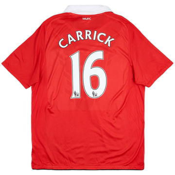2010-11 Manchester United Home Shirt Carrick #16 - 5/10 - (L)
