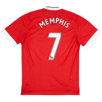 2015-16 Manchester United Home Shirt Memphis #7 - 8/10 - (M)
