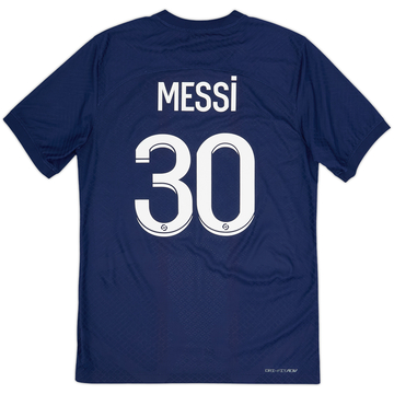 2022-23 Paris Saint-Germain Authentic Home Shirt Messi #30 - 8/10 - (S)