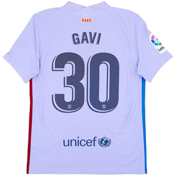 2021-22 Barcelona Authentic Away Shirt Gavi #30 - 10/10 - (M)