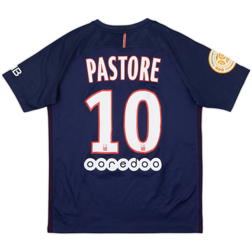 2016-17 Paris Saint-Germain Home Shirt Pastore #10 - 6/10 - (XL.Boys)