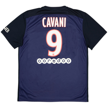 2015-16 Paris Saint-Germain Home Shirt Cavani #9 - 10/10 - (L)