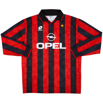 1994-95 AC Milan Home L/S Shirt - 8/10 - (XXL)