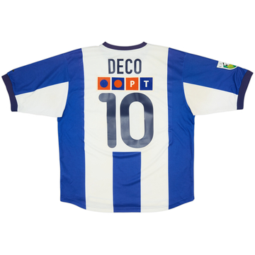 2000-01 Porto Home Shirt Deco #10 - 6/10 - (XL)