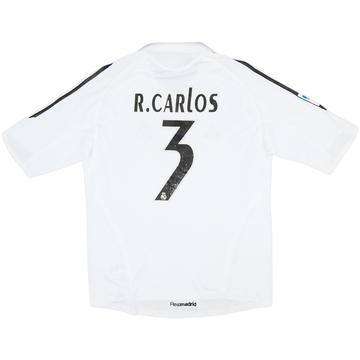 2005-06 Real Madrid Home Shirt R.Carlos #3 - 4/10 - (L)