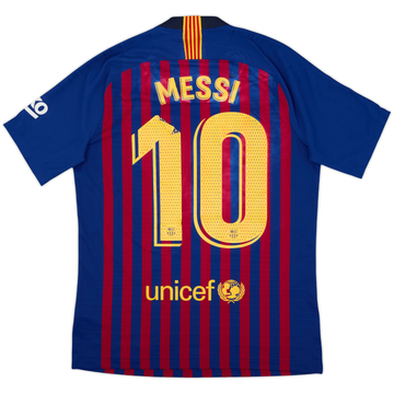 2018-19 Barcelona Authentic Home Shirt Messi #10 - 5/10 - (M)