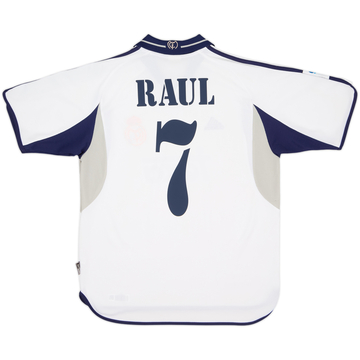 2000-01 Real Madrid Home Shirt Raul #7 - 6/10 - (M)
