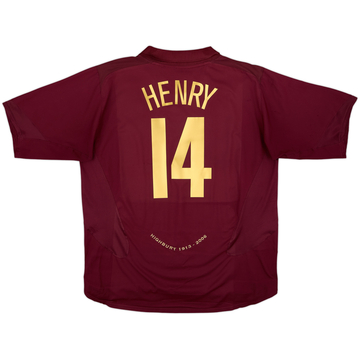 2005-06 Arsenal Home Shirt Henry #14 - 6/10 - (XXL)