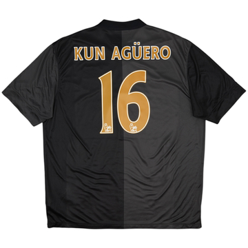 2013-14 Manchester City Away Shirt Kun Aguero #16 - 7/10 - (XL)