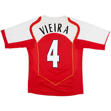 2004-05 Arsenal Home Shirt Vieira #4 - 8/10 - (S)